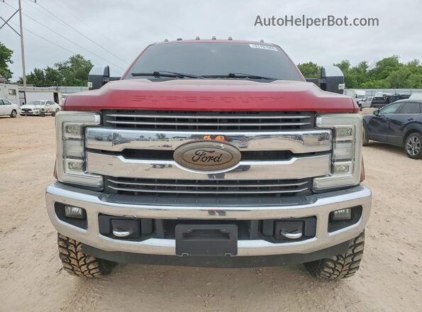1FT7W2BT3HEC13362 2017 FORD F250 Red წინა ხედი