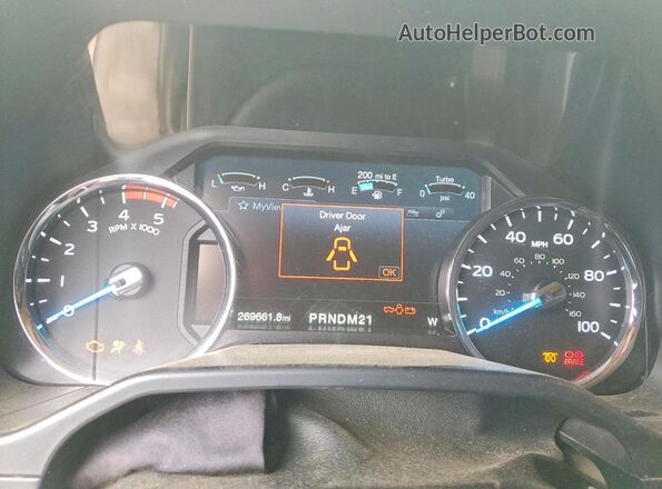 1FT7W2BT3HEC13362 2017 FORD F250 Red ხელსაწყოთა პანელის ხედი