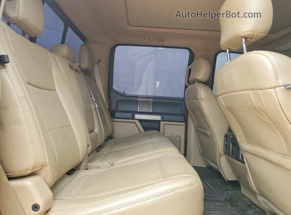 1FT7W2BT3HEC13362 2017 FORD F250 Red უკანა სავარძლების ხედი