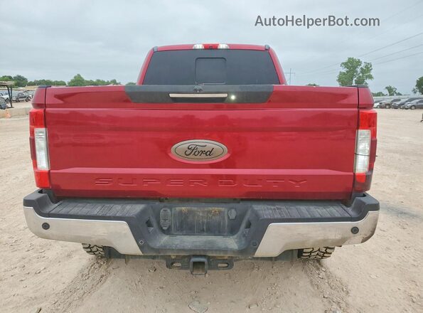 1FT7W2BT3HEC13362 2017 FORD F250 Red უკანა ხედი