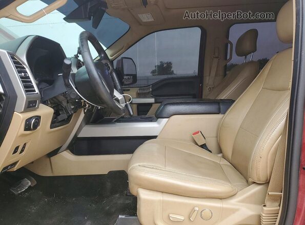 1FT7W2BT3HEC13362 2017 FORD F250 Red წინა სალონის ხედი