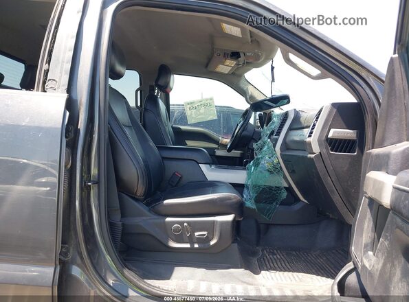 1FT7W2BT3HEC43140 2017 FORD F-250 Gray Вид салону спереду