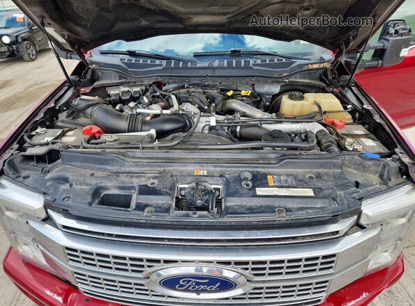 1FT7W2BT4HEE71048 2017 FORD F-250 Red Вид задньої частини салону
