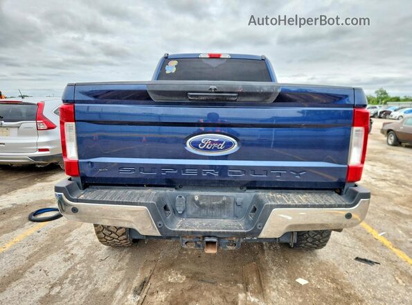 1FT7W2BT4JEB16810 2018 FORD F250 Blue Vista trasera