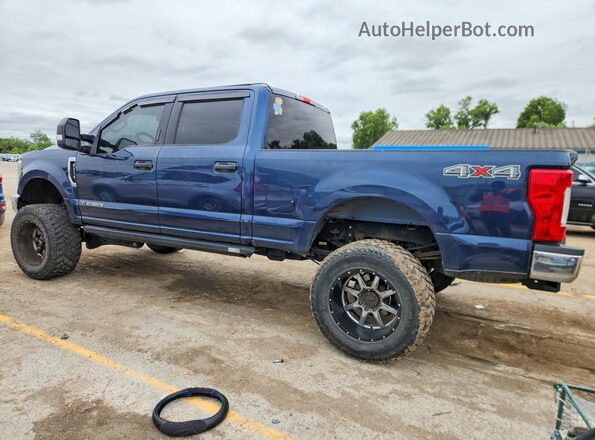 1FT7W2BT4JEB16810 2018 FORD F250 Blue Trasero izquierdo