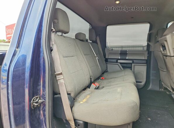 1FT7W2BT4JEB16810 2018 FORD F250 Blue Vista de los asientos traseros