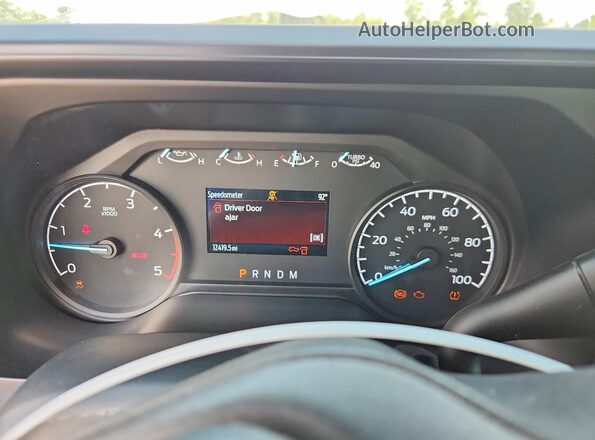 1FT7W2BT4SEC01437 2025 FORD F250 White Вид щитка приладів