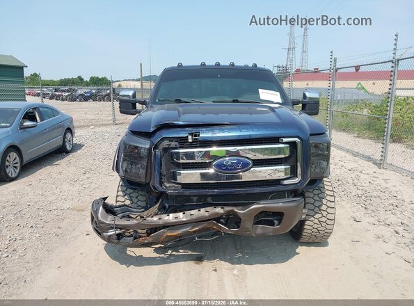 1FT7W2BT5GEC40254 2016 FORD F-250 Blue Vista del cuadro de instrumentos