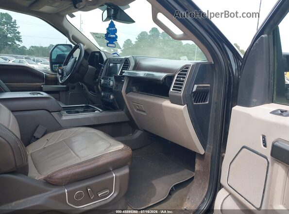 1FT7W2BT5JEB81293 2018 FORD F-250 Black Widok wnętrza z przodu