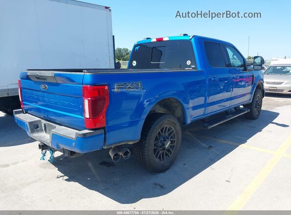 1FT7W2BT5MED88335 2021 FORD F-250 Синий Задняя правая четверть
