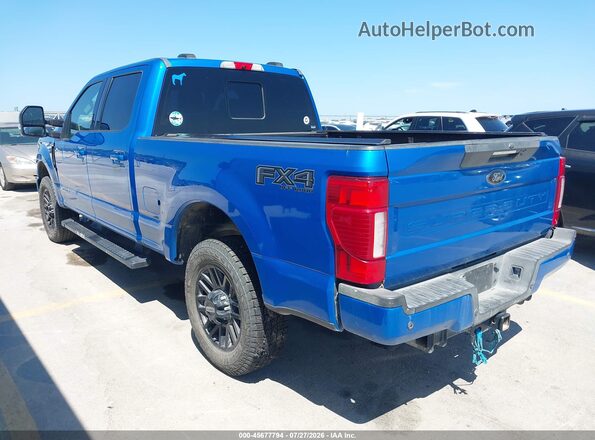 1FT7W2BT5MED88335 2021 FORD F-250 Синий Задняя левая четверть