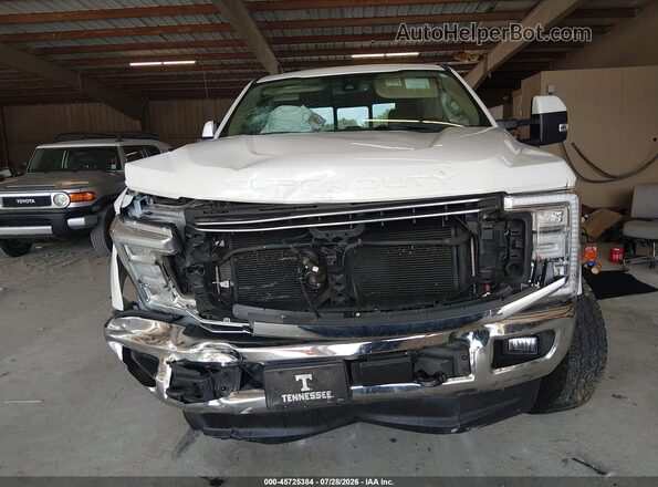 1FT7W2BT6JEB15691 2018 FORD F-250 White Vista interior trasera