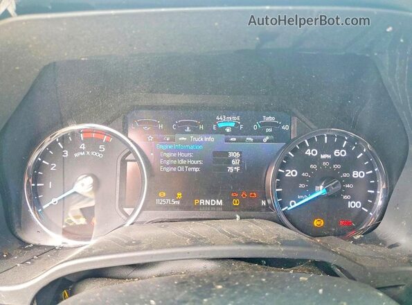 1FT7W2BT6NEF81398 2022 FORD F250 White Սարքավորումների վահանակի տեսք