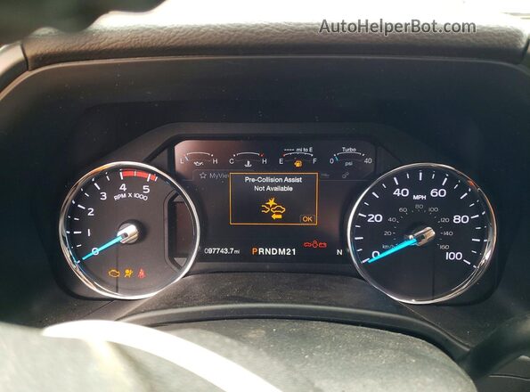 1FT7W2BT7KEC73894 2019 FORD F250 Black Widok zestawu wskaźników
