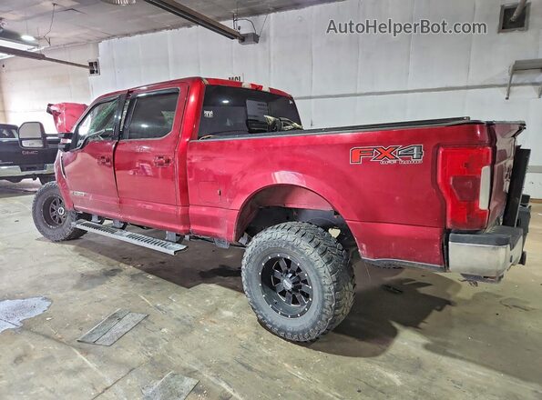 1FT7W2BT7KEF33582 2019 FORD F250 Burgundy Rear left