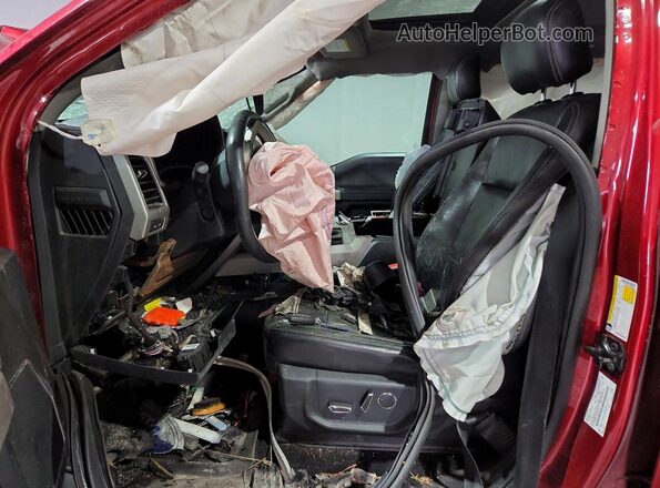 1FT7W2BT7KEF33582 2019 FORD F250 Burgundy Front interior view