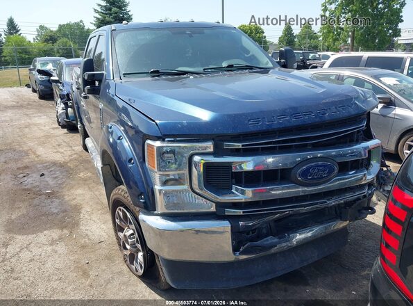 1FT7W2BT7LEC15169 2020 FORD F-250 Blue ხელსაწყოთა პანელის ხედი