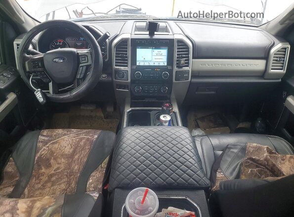 1FT7W2BT8HEC60192 2017 FORD F250 Gray Вид панелі приладів