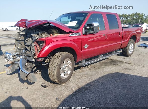 1FT7W2BT9GED35464 2016 FORD F-250 Burgundy Առջևի ձախ երեք քառորդ տեսարան