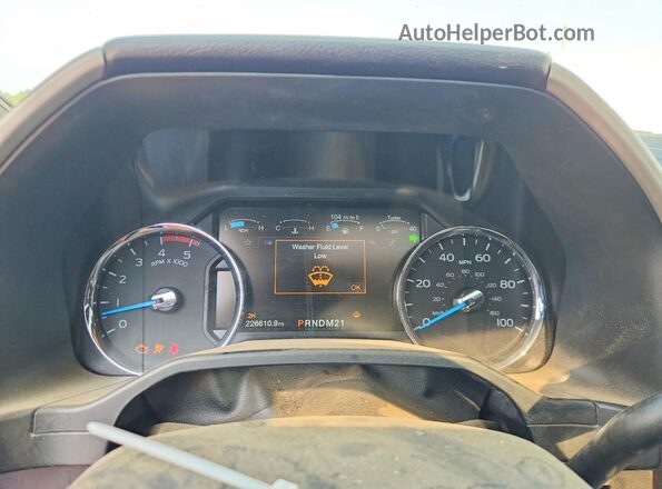 1FT7W2BT9HEC19618 2017 FORD F250 Red Instrument cluster view