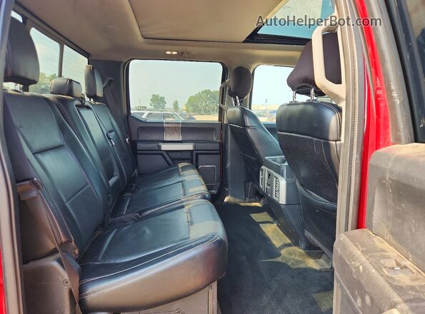 1FT7W2BT9HEC19618 2017 FORD F250 Red Rear seats view