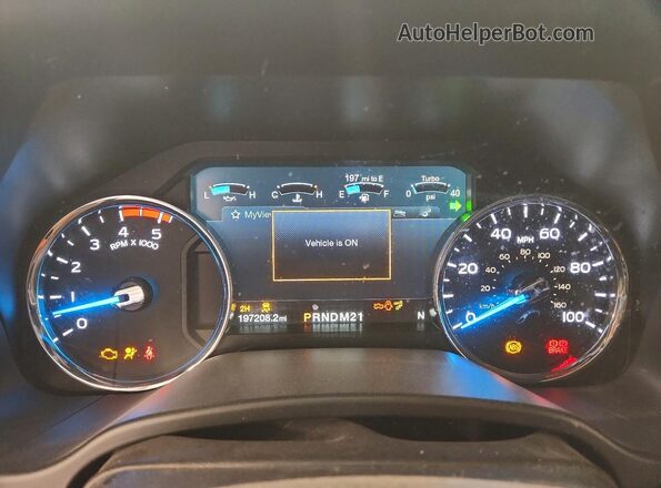 1FT7W2BT9HED08301 2017 FORD F250 Black Вид щитка приладів