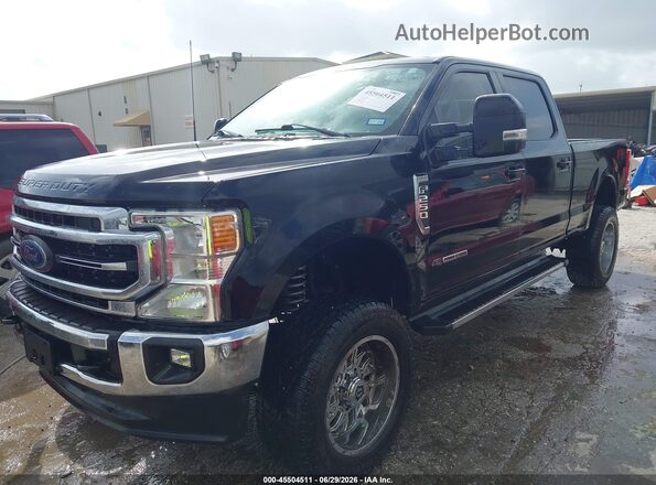 1FT7W2BT9MED88676 2021 FORD F-250 Black Առջևի ձախ երեք քառորդ տեսարան