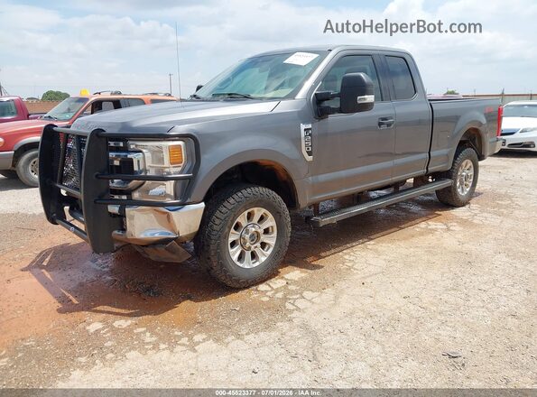 1FT7X2B67MEC68737 2021 FORD F-250 Gray Առջևի ձախ երեք քառորդ տեսարան