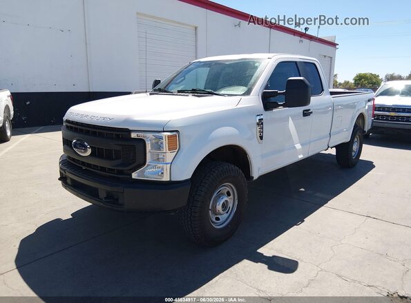 1FT7X2B68MED59595 2021 FORD F-250 Белый Передняя левая четверть