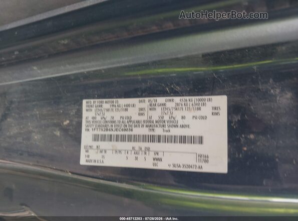 1FT7X2B6XJEC69036 2018 FORD F-250 Blue Engine compartment view