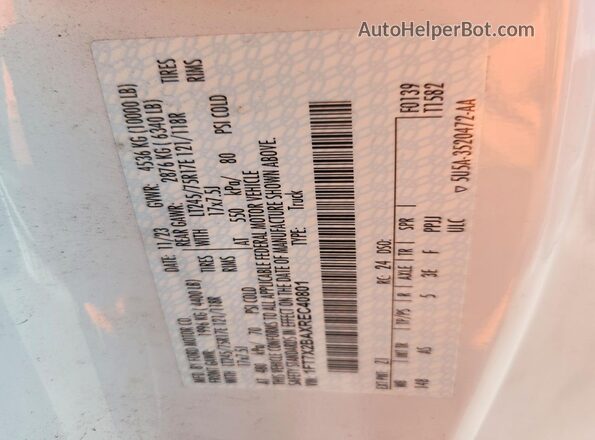 1FT7X2BAXREC40801 2024 FORD F250 White Engine compartment view