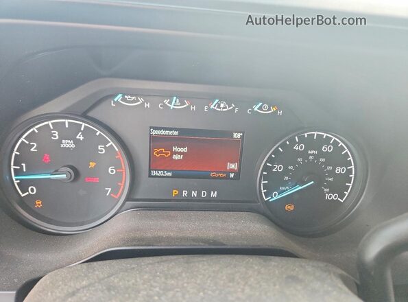 1FT7X2BAXREC40801 2024 FORD F250 White Instrument cluster view