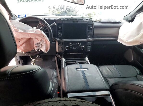 1FT8W2BM5SEC40499 2025 FORD F250 White Widok deski rozdzielczej