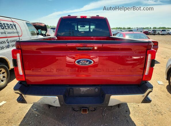 1FT8W2BM7REE12235 2024 FORD F250 Burgundy Вид ззаду
