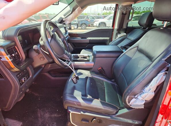 1FT8W2BM7REE12235 2024 FORD F250 Burgundy Вид салону спереду