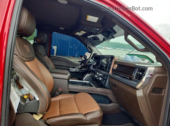 1FT8W2BM8REF56425 2024 FORD F250 Red Widok wnętrza z przodu
