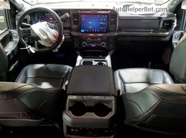 1FT8W2BM8SEC75621 2025 FORD F250 Gray Dashboard view