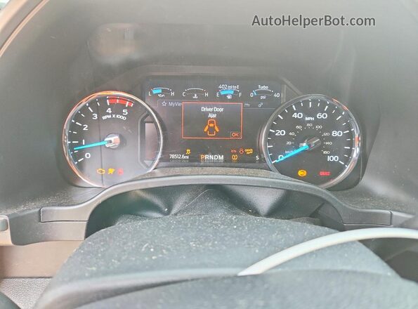 1FT8W2BT0LEE69200 2020 FORD F250 White Instrument cluster view