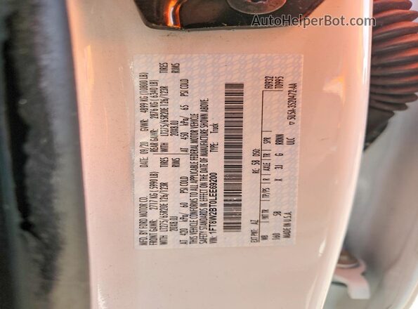 1FT8W2BT0LEE69200 2020 FORD F250 White Engine compartment view