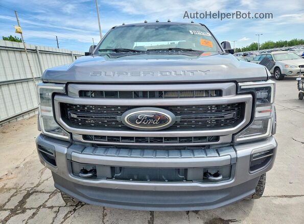 1FT8W2BT0MED25079 2021 FORD F250 Gray Widok z przodu