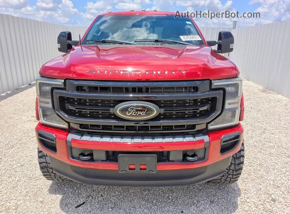 1FT8W2BT0MED25082 2021 FORD F250 Red წინა ხედი