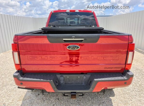 1FT8W2BT0MED25082 2021 FORD F250 Red უკანა ხედი