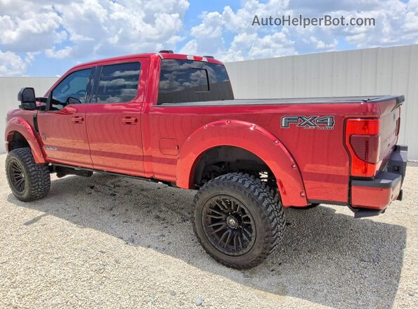 1FT8W2BT0MED25082 2021 FORD F250 Red უკანა მარცხენა