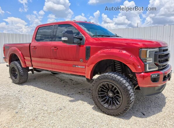 1FT8W2BT0MED25082 2021 FORD F250 Red წინა მარჯვენა