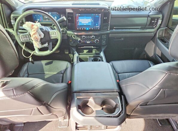 1FT8W2BT1REE39423 2024 FORD F250 Gray Dashboard view