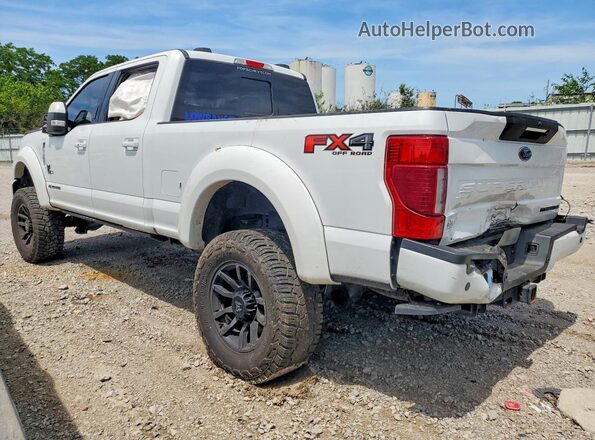 1FT8W2BT2MED25116 2021 FORD F250 White Trasero izquierdo
