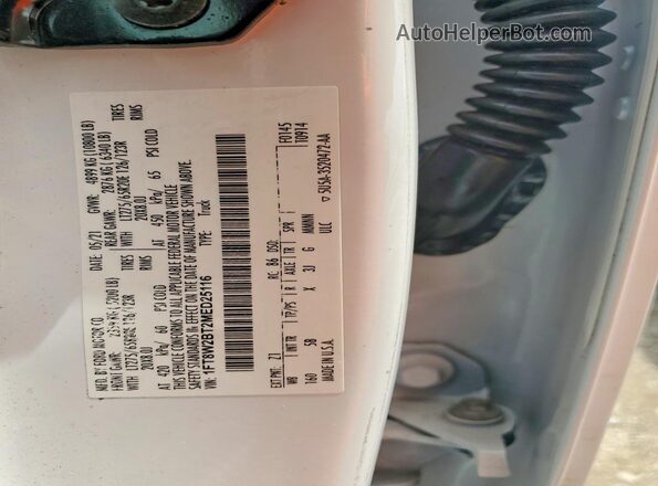 1FT8W2BT2MED25116 2021 FORD F250 White Vista del compartimento del motor