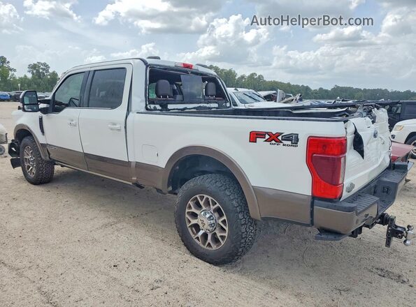 1FT8W2BT2NEC08668 2022 FORD F250 White უკანა მარცხენა