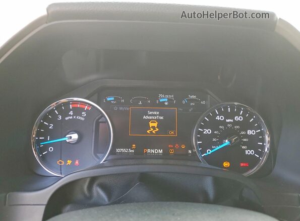 1FT8W2BT4MEE07073 2021 FORD F250 White Instrument cluster view