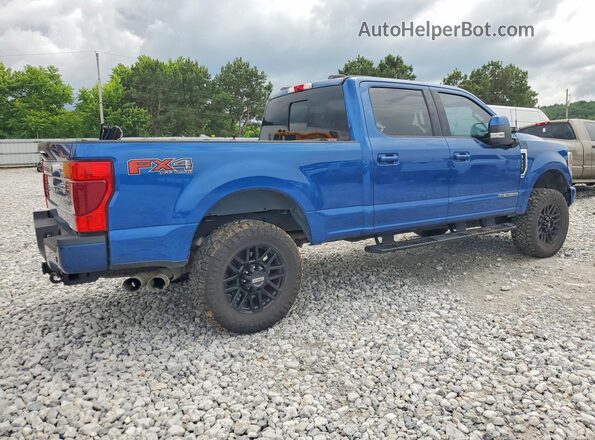 1FT8W2BT4NEE32685 2022 FORD F250 Blue Tył prawy